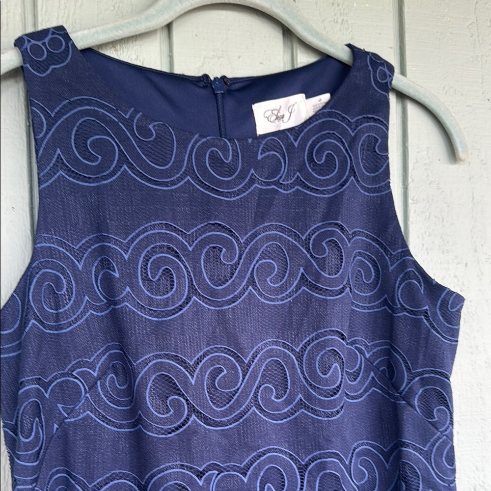 Eliza J Blue Swirl Mini Dress